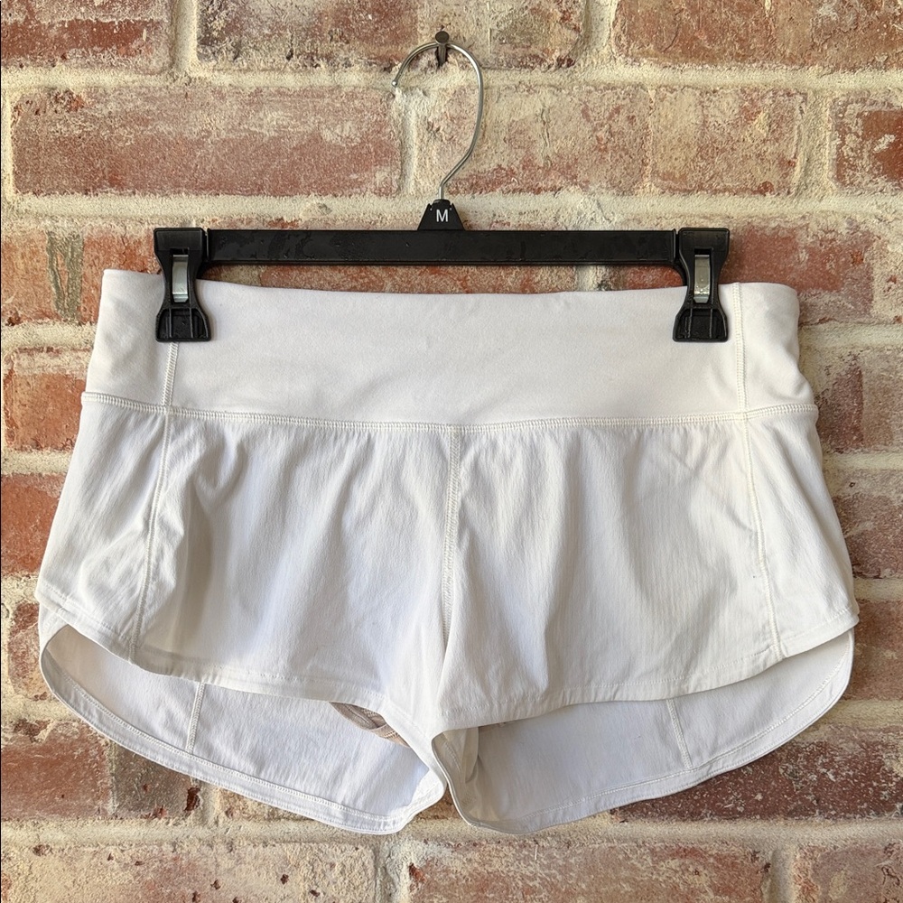 Lululemon Athletica White Athletic Shorts